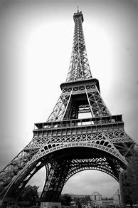 Image result for Eiffel Tower Black and White Design