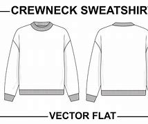 Image result for Crewneck Sweatshirt Vector