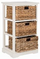Image result for Shelf with Wicker Baskets