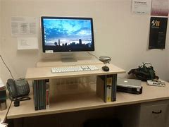 Image result for Large Standing Desk with Attached Remote