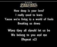 Image result for Bee Gees Lyrics
