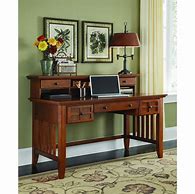 Image result for Arts and Crafts Cottage Oak Student Desk by Home Styles Furniture