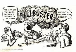 Image result for Filibuster Political Cartoon