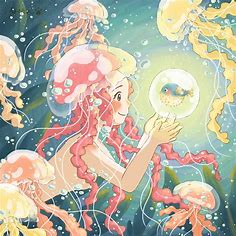 Fantasy Jellyfish Illustration on Behance