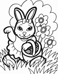 Image result for Detailed Easter Bunny Coloring Pages