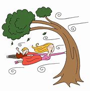 Image result for Cartoon Windy Day Trees