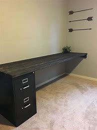 Image result for DIY a Desk Out of Kitchen Cabinets