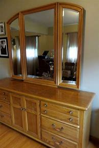 Image result for Solid Oak Dresser with Mirror