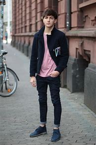 Image result for Pink Shirt Outfit Men
