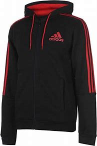Image result for Adidas Black and Red Striped Sweatshirt
