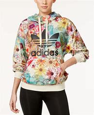 Image result for Adidas Floral Print Trefoil Hoodie