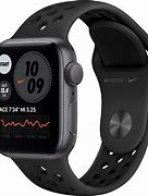 Image result for Refurbished Apple Watch Series 3 GPS, 38mm Silver Aluminum Case With Pure Platinum/Black Nike Sport Band