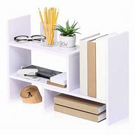 Image result for Desk Storage Shelf Office Desktop Organizer