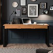 Image result for Black Enigineered Wood Desk
