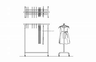 Image result for Top View of Clothes Rack