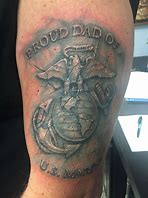 Image result for Proud Marine Dad Tattoos