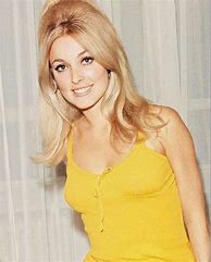 Image result for Sharon Tate Blue and Yellow Dress