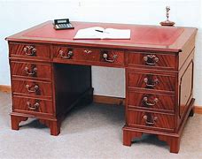 Image result for Antique Pedestal Desk