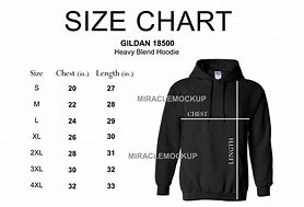 Image result for Gildan Unisex Hoodie Size Chart