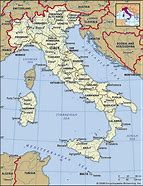 Image result for Map of Italy with Capital Cities