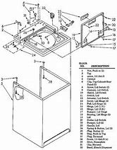 Image result for Kenmore 90 Series Washer Parts Diagram