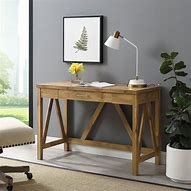 Image result for Farmhouse Rustic Wood Writing Desk