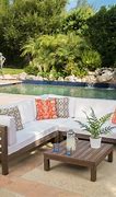 Image result for Wood Outdoor Sectional