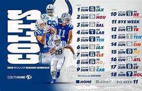 Image result for Colts Schedule