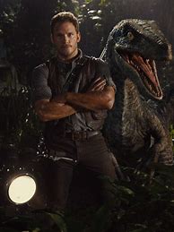 Image result for Jurassic World Blue Raptor Chris Pratt