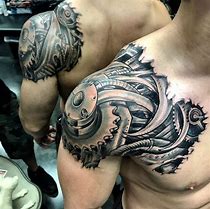 Image result for Biomechanical Gear Tattoos