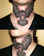 Image result for Owl Neck Tattoo