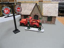 Image result for O Scale Gas Station Figure
