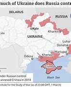 Image result for Map of War Between Russia and Ukraine
