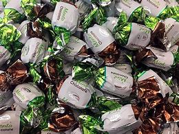 Image result for Mint Dark Chocolate Hard Candy