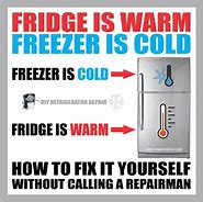 Image result for Refrigerator Warm Freezer Cold