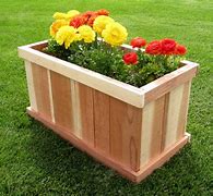 Image result for wood planters box