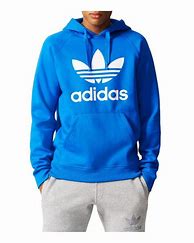 Image result for Blue Large Adidas Trefoil Hoodie