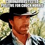 Image result for Chuck Norris Test Memes