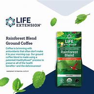 Image result for Life Extension Rainforest Blend Ground Coffee, 12 Oz