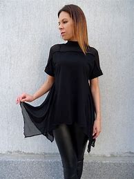 Image result for Women Plus Size Black Tunics