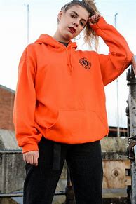 Image result for Orange Graphic Hoodie