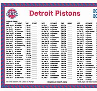 Image result for Detroit Pistons Basketball Schedule