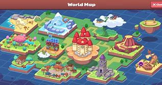 Image result for Photo of the Map of the Game in Prodigy