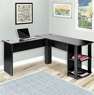 Image result for Black L-Desk