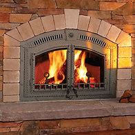 Image result for Wood Burning Fireplace