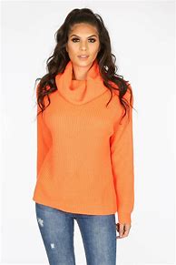 Image result for Neon Orange Dress Jumper