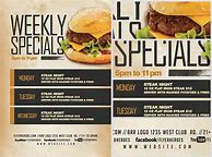 Image result for Weekly Specials Flyer Restaurant