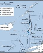 Image result for The Battle of Saratoga Map