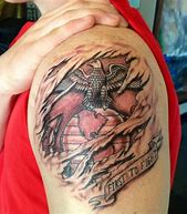 Image result for Marine Corps Tattoo Art