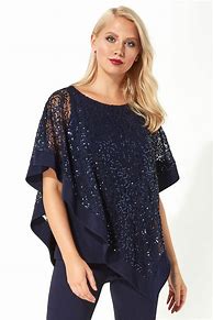 Image result for Plus Size Chiffon Overlay Top